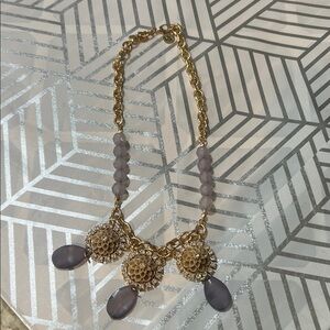 Elegant Gold and Gray Necklace